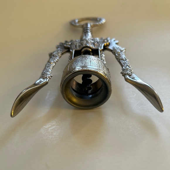 Vintage Style Ghidini Italy Wine Bottle Corkscrew Opener